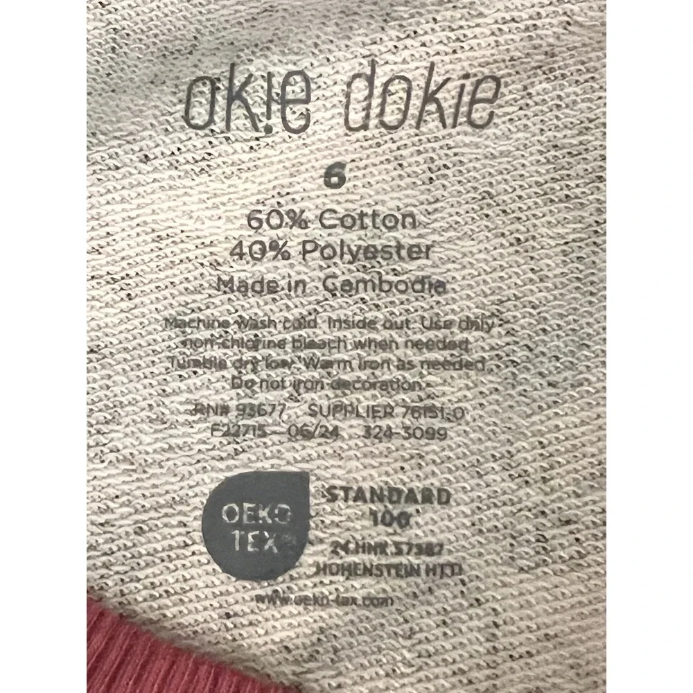 Okie Dokie Vintage-look Dress Ruffle Shoulders Long-sleeve Dark Pink Girls‎ Sz 6